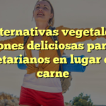 Alternativas vegetales: opciones deliciosas para los vegetarianos en lugar de la carne