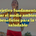 El objetivo fundamental de cuidar el medio ambiente y sus beneficios para la vida saludable