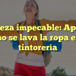 Limpieza impecable: Aprende cómo se lava la ropa en la tintorería