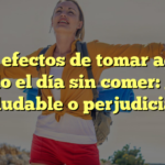Los efectos de tomar agua todo el día sin comer: ¿es saludable o perjudicial?
