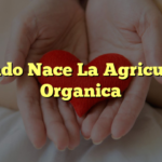 Cuando Nace La Agricultura Organica