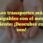 Los transportes más amigables con el medio ambiente: ¡Descubre cuáles son!