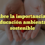 Descubre la importancia de la educación ambiental sostenible