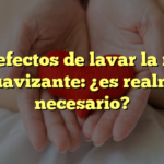 Los efectos de lavar la ropa sin suavizante: ¿es realmente necesario?