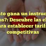 ¿Cuánto gana un instructor de fitness?: Descubre las claves para establecer tarifas competitivas