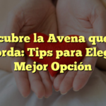 Descubre la Avena que No Engorda: Tips para Elegir la Mejor Opción