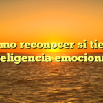 ¿Cómo reconocer si tienes inteligencia emocional?