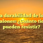 La durabilidad de los pantalones: ¿Cuánto tiempo pueden resistir?