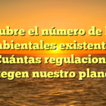 Descubre el número de leyes ambientales existentes: ¿Cuántas regulaciones protegen nuestro planeta?